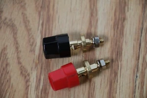 OEM 2x Origin Acoustics Amplifier Terminal Block screws Replacement Red Black - Picture 1 of 3