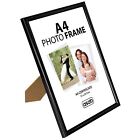 Elegant A4 Picture Frames, Photo Frames. Wall & Desk Certificate Frame, Black 