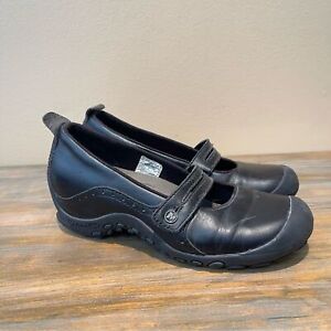 Merrell Plaza Bandeau Mary Jane Comfort Shoes Black Leather Casual Womens 6.5