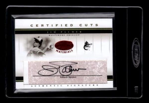 2005 Leaf Certified Materials Cuts Red #7 Jim Palmer Auto /50 - EXACT SCAN - Picture 1 of 2