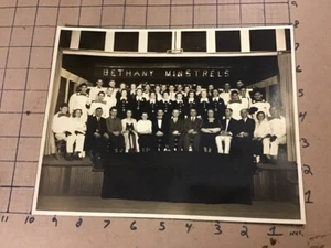 Original Photo : Bethany (Ct.) Minstrels circa 1935; E H KEELER photo - Picture 1 of 2