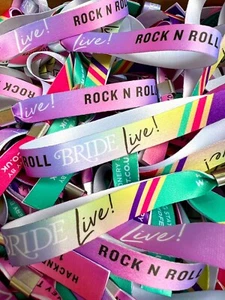 Pulseras de tela personalizadas para fiestas de festivales - Pulseras personalizadas para eventos - Imagen 1 de 20