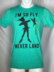 Peter Pan Tinkerbell I'm So Fly I Never Land T-Shirt Men's SMALL NWT - Picture 1 of 10