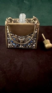 Dekorativer Vintage mattierter Parfum Flakon mit Stopfen - Bild 1 von 5