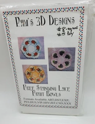Pam's 3D Designs Free Standing Lace Fruit Bowls CD - Image 1 of 4