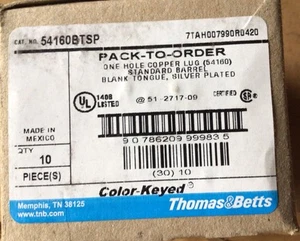 Asas de cobre Thomas&Betts (caja de 10) 54160BTSP - Imagen 1 de 4