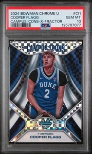 2024-25 Bowman U Chrome Campus Icons Cooper Flagg X-fractor #CI-1 (RC) PSA 10 - Picture 1 of 2