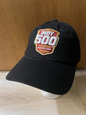 Nuevo Sombrero Indianápolis 500 2024 Negro Correa Ajustable 107TH Logo para Correr Foto 1 de 4