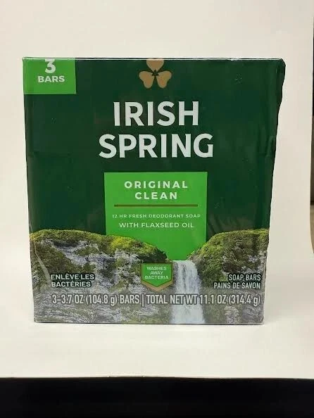 pack of 2 Irish Spring ORIGINAL SCENT Bar Soap for Men& Women - 3 Bars Per Pack - Image 1 of 1