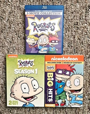 Lots of 3 Rugrats Blu-Ray / DVD Bundle Pre-Owned Nickelodeon - Image 1 of 2
