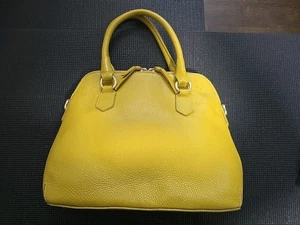 Boden Westminster Handbag SS15 Chartruse Double Handle Leather green Yellow - Picture 1 of 5