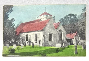 Stoke Poges Church Vintage Colour Postcard Unposted Churchyard View UK - Picture 1 of 2