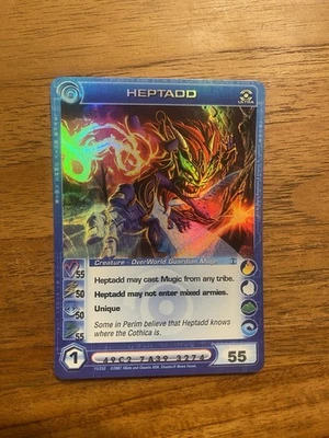 Heptadd 1st Edition Ultra Rare Dawn of Perim 11/232 Chaotic TCG - Image 1 of 2