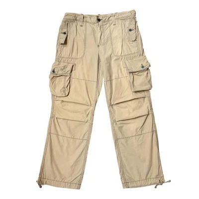 90s Vintage Polo Jeans Co Cargo Pants Baggy Utility Ralph Lauren Pockets Straps. - Image 1 of 4