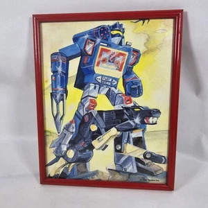 Soundwave Transformers Framed Picture Hasbro 1986 Vintage Original Picture 10x8" - Picture 1 of 5