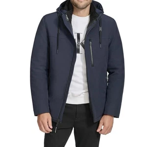 Calvin Klein Men’s 3-in-1 Systems Jacket – Blue, XL, Removable Inner & Hood - Picture 1 of 8