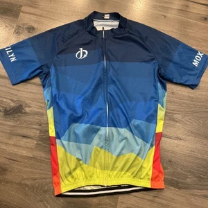 Camiseta deportiva de ciclismo Moxilyn para hombre azul multicolor XL - Imagen 1 de 5