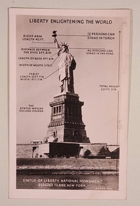 Liberty Enlightening The World - Monumento Nacional Estatua de la Libertad - RPPC - Imagen 1 de 2