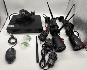 4 X FLOUREON 720P 1.0MP TELECAMERA IP WI-FI TELECAMERE CCTV E REGISTRATORE 8 CANALI - Foto 1 di 10