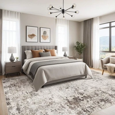 Area Rugs for Living Room: 6x9 Large Soft Washable Rug Modern Abstract Non-Sl... - Image 1 of 4