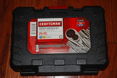 NEW Craftsman 25-PC 1/4" & 3/8" Drive Socket Wrench Set - Image 1 of 2