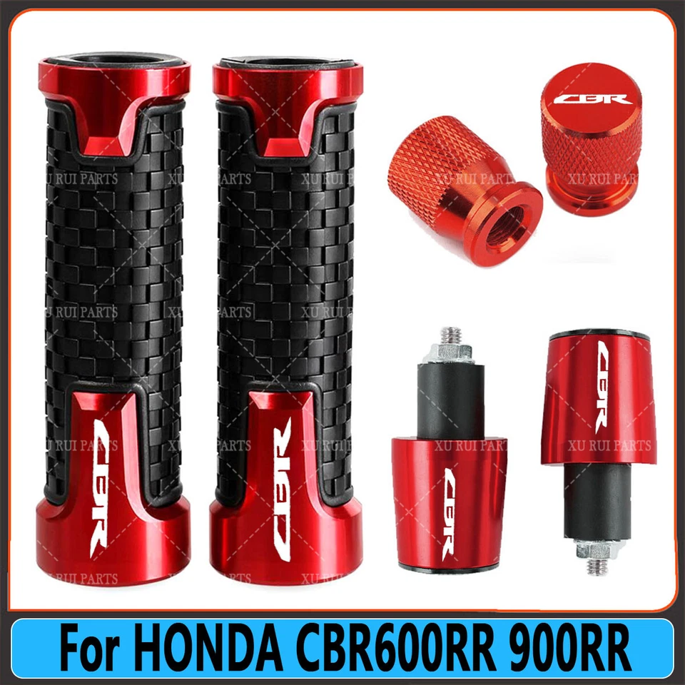RED - For HONDA CBR600RR 900RR Motorcycle NEW Handlebar Hand Grip Handle Bar End Foto 1 de 1