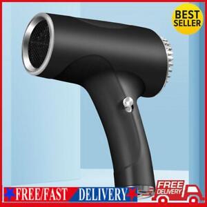 Portable Hair Dryer 2 Speeds Cordless Anion Blow Dryer for Travel (black US) ☘️