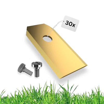 3DHERB 30 x titanium. Blades, replacement knives + screws for Segway Navimow robot mower