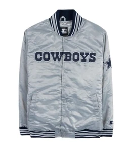 Starter Dallas Cowboys Classic Satin Varsity Jacket - Picture 1 of 9