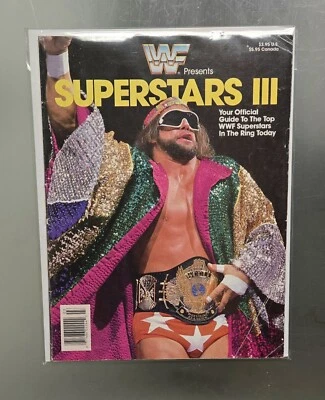 WWF WWE SUPERSTARS 3 III ЖУРНАЛ 1988 ХАЛК ХОГАН БРЕТ ХАРТ РЭНДИ ДИКАРЬ БУЛЬДОГ - Изображение 1 из 4