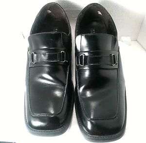 Liz Claiborne Axcess Bristol Men's Black Leather Slip On Loafer Dress Shoes 13 - Picture 1 of 11