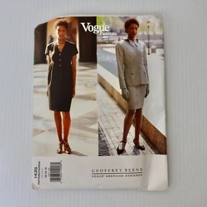 vogue American Designer 1435 Geoffrey Beene SZ 12 - 16 FF Dress Skirt Jacket - Picture 1 of 3