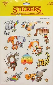 Vintage 1983 Ambassador 4 Sheet Package Self Adhesive Stickers - Picture 1 of 4