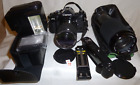 Canon A1 - Spiegelreflexkamera; Konvolut + 2 Soligor  Fd Objektive (720)