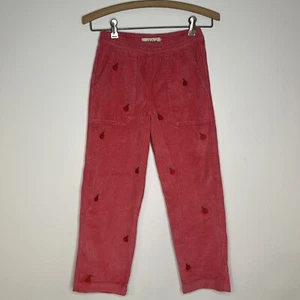 mini boden size 9 girls Corduroy Embroidered Apples Pull On Pants - Picture 1 of 5
