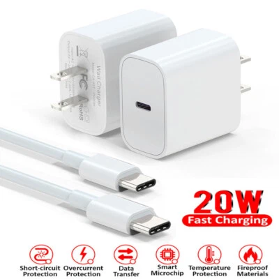 For Google Pixel 9 8 7 6 Pro XL Phone USB-C Fast Charger / USB-C to USB-C Cable - Image 1 of 4