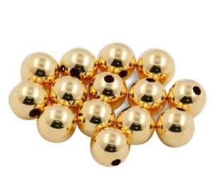 18K Real Solid Gold Spacer Beads Jewelry findings