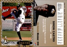 Simon Castro 2010 Grandstand San Antonio Missions #NNO Card *AutographDen*