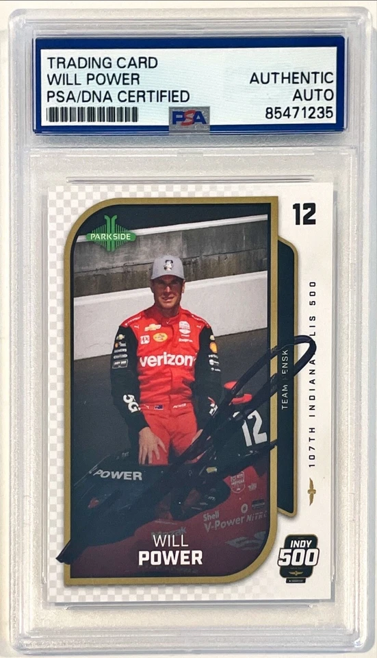 Tarjeta automática firmada por Parkside Indycar Will Power IRL 2024 #105 PSA ADN Foto 1 de 1