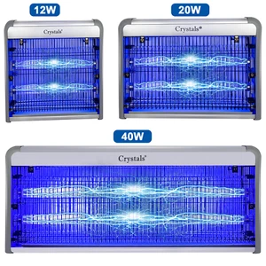 INDUSTRIAL 40W 20W 12W ELECTRICAL INSECT BUG FLY MOSQUITO KILLER ZAPPER 2UV TUBE - Afbeelding 1 van 18