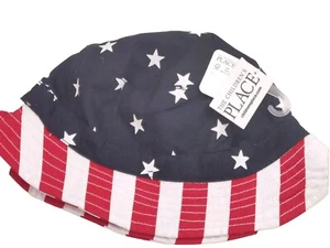 The Children's Place Kid Size 3-5T Toddler 4th Of July Americana Bucket Hat NWT - Picture 1 of 5
