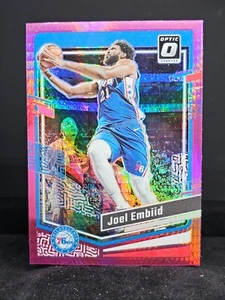 2023-24 Panini Donruss Optic Pink Hyper Prizm Joel Embiid Philadelphia 76ers - Picture 1 of 2