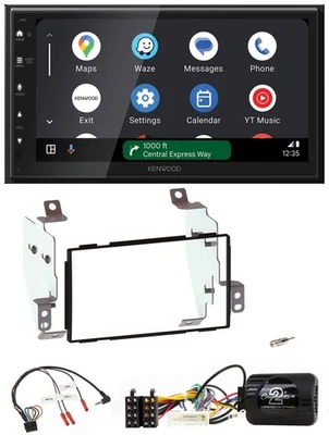 Kenwood DAB Bluetooth USB Lenkrad 2DIN Autoradio für Nissan Note E11 2009-2013 - Bild 1 von 4