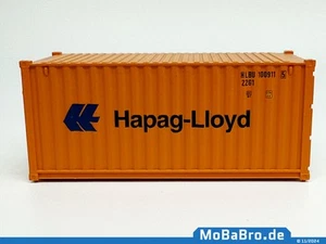 Orangener 20ft Container "HAPAG-LLOYD" in 1:87 (H0) - Picture 1 of 5
