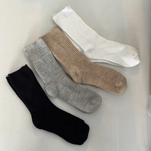 J Crew Kids' ribbed trouser socks four-pack large Girls - Picture 1 of 5