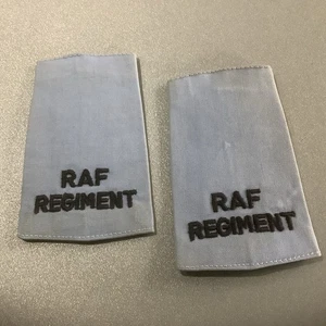 Vintage British Royal Air Force Regiment RAF Blue Shoulder Slides Epaulettes x 2 - Picture 1 of 3