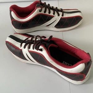 Herren Dexter Jeff Slide-Rite Bowlingschuhe rot schwarz weiß Größe 9M - Bild 1 von 7