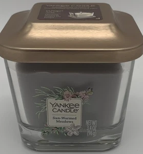 YANKEE CANDLE SUN WARMED MEADOWS 3.4 OZ CANDLE ELEVATION COLLECTION GLASS (NEW) - Picture 1 of 4