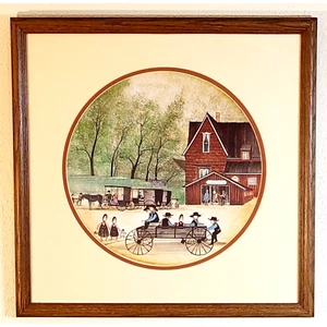 Vintage P Buckley Moss Middlefield (Ohio) Blacksmith Print, 1983 Signed - Picture 1 of 10