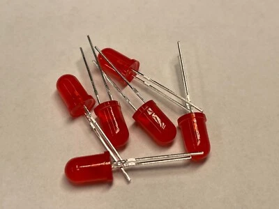 Slow Blinking LEDs Flashing Diffused  Flash 5mm LED Red Blue Yellow Green *100* - Image 1 of 4